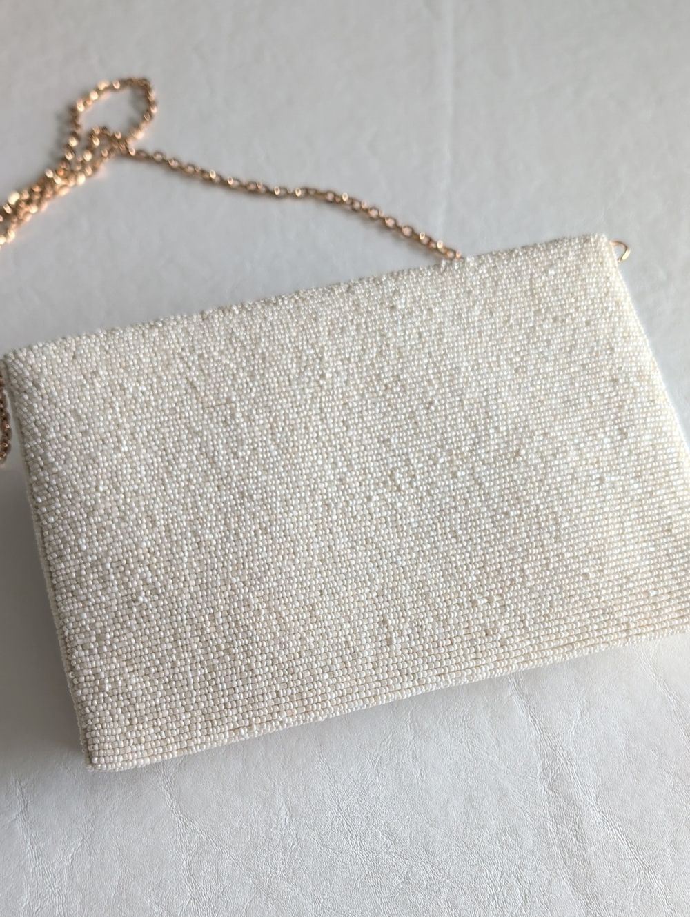 'Happily Ever After' All-over Beaded Floral Bridal Hand Bag Crossbody - Picture 4 of 8